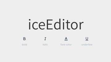 iceEditor - 极致简洁的免费开源富文本编辑器