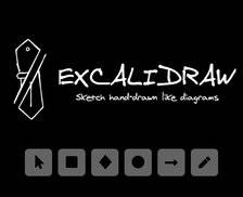 Excalidraw - 免费的手绘风格白板应用，能够画各种流程图、示意图、架构图