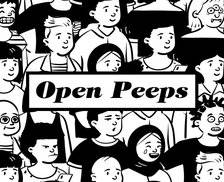 Open Peeps - 可自由组合的免费商用的手绘人物插画素材库