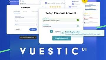 Vuestic UI - 免费开源的高质量 Vue3 UI 组件库，还内置了漂亮的 Vuestic Admin 后台框架