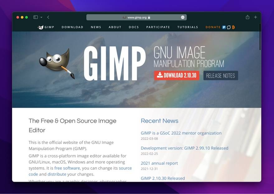 GIMP 官网