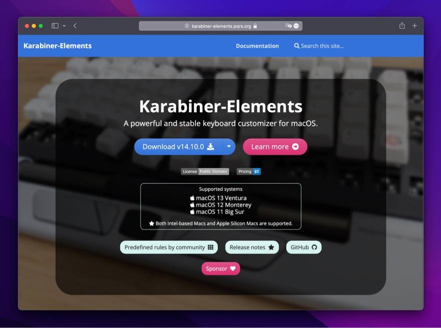 Karabiner-Elements 官网