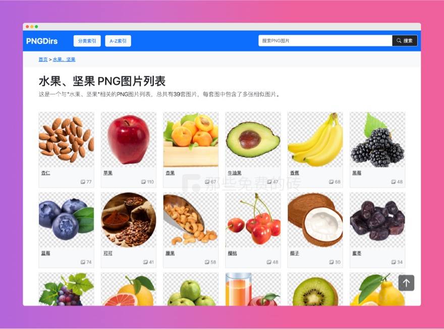 PNGDirs 分类页面