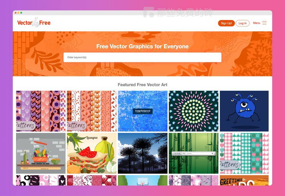 Vector4Free 官网首页